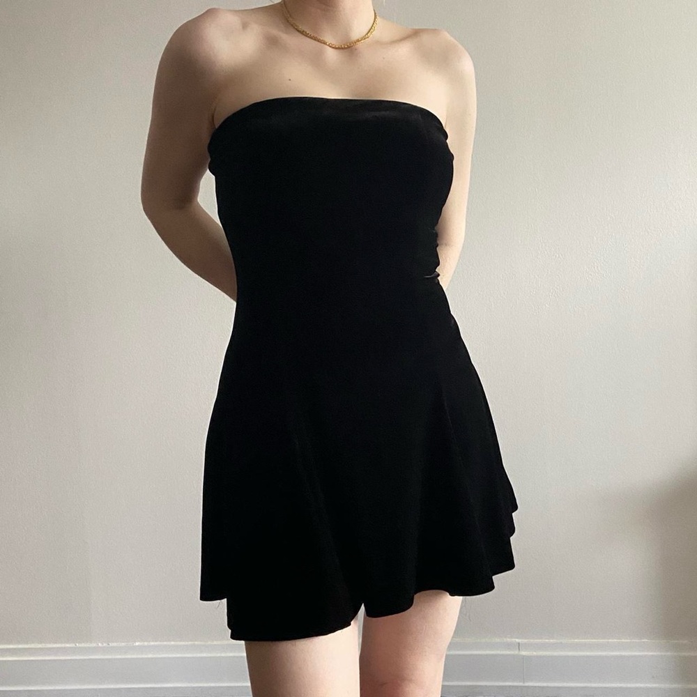 Zara Classic Black Strapless Dress